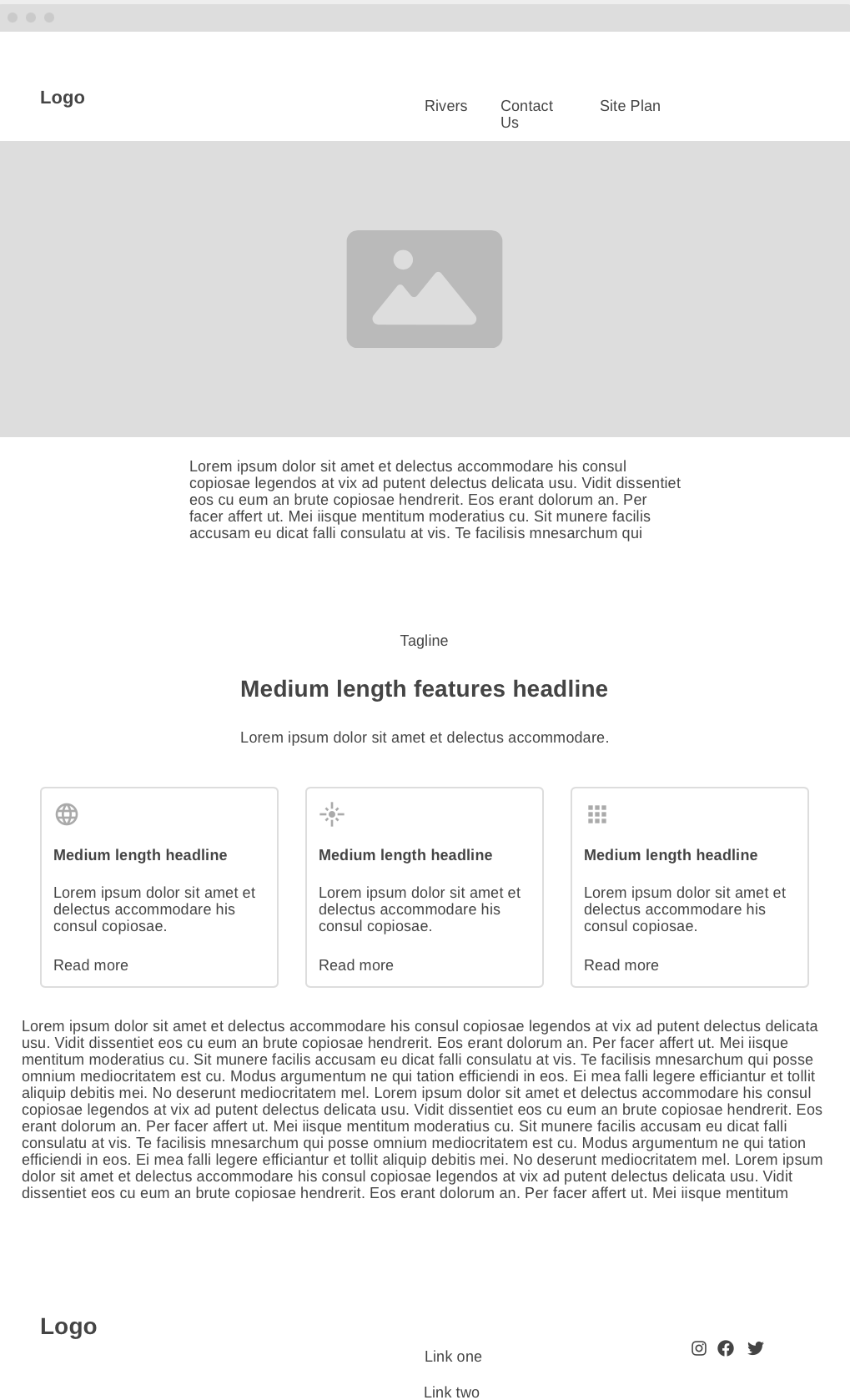 wireframe for 2nd web page